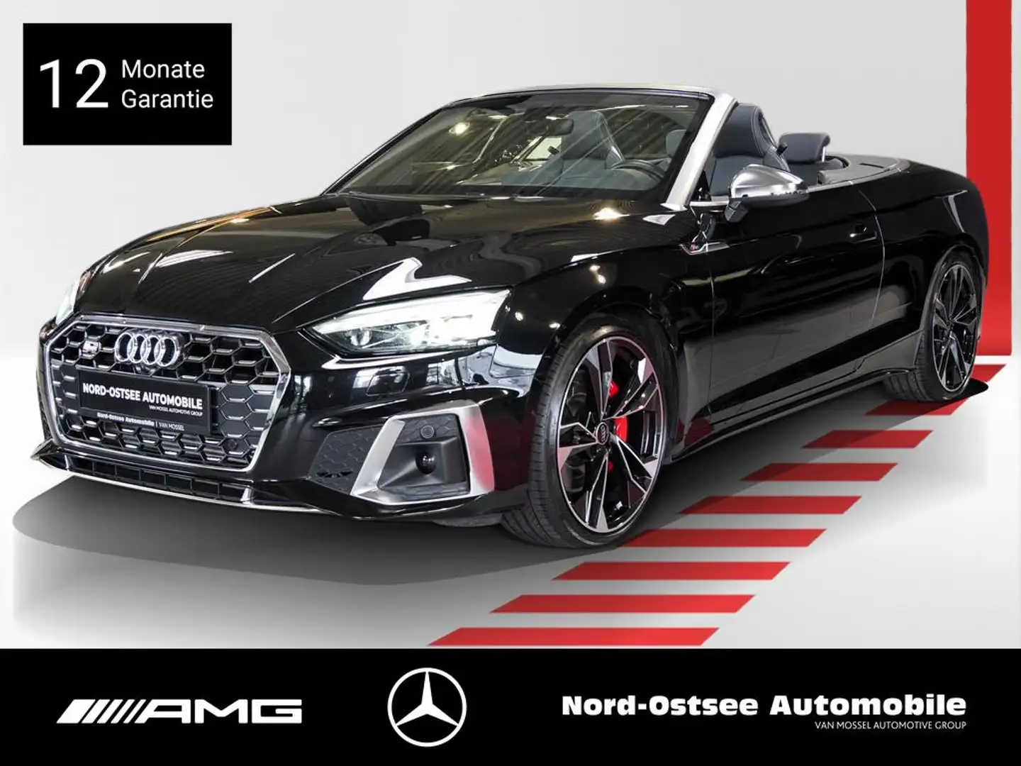 Audi S5 CABRIO 3.0 TFSI QUATTRO NEUES MODELL KAMERA Zwart - 1