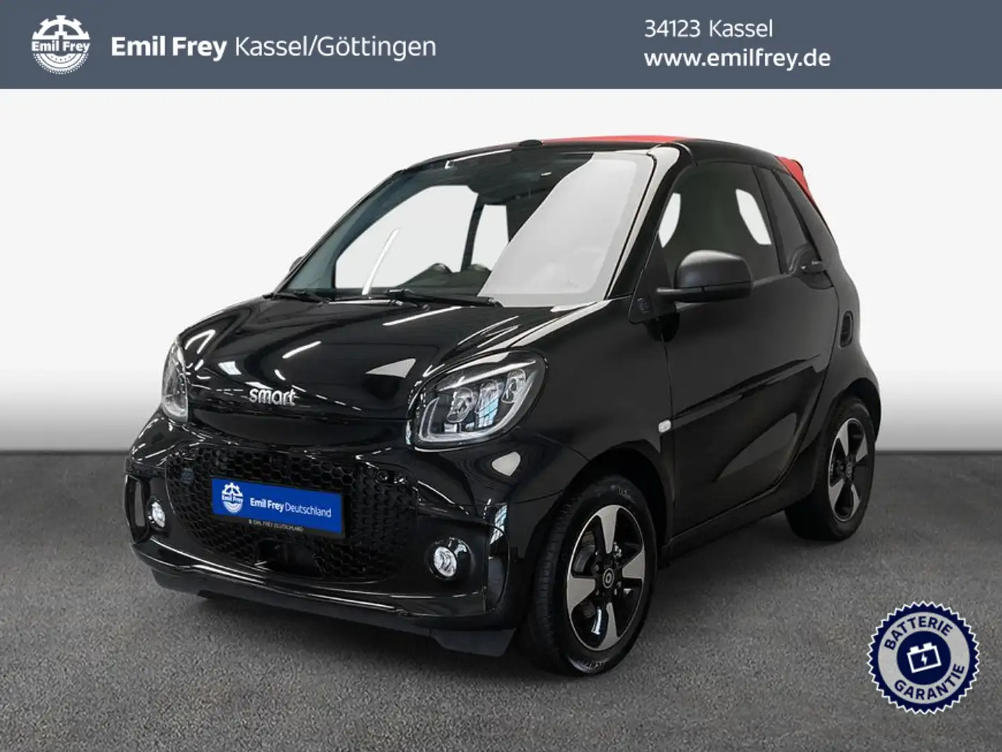 smart forTwo fortwo cabrio EQ passion/Verdeck rot/22 kW/Exclusi Negro - 1