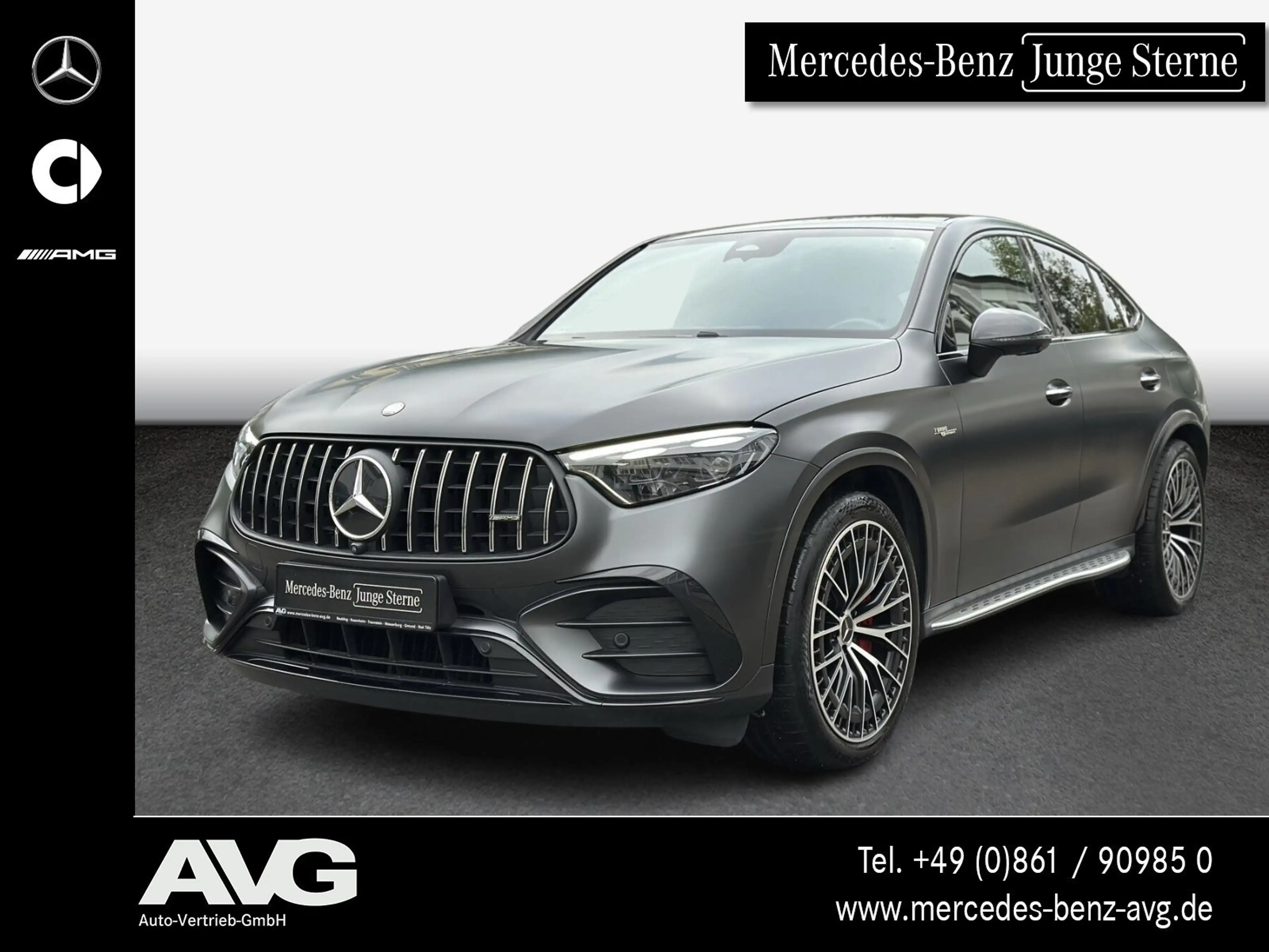 Mercedes-Benz GLC 63 AMG GLC 63S E Coupé Pano AHK 21" Night MATTGRAU Burm