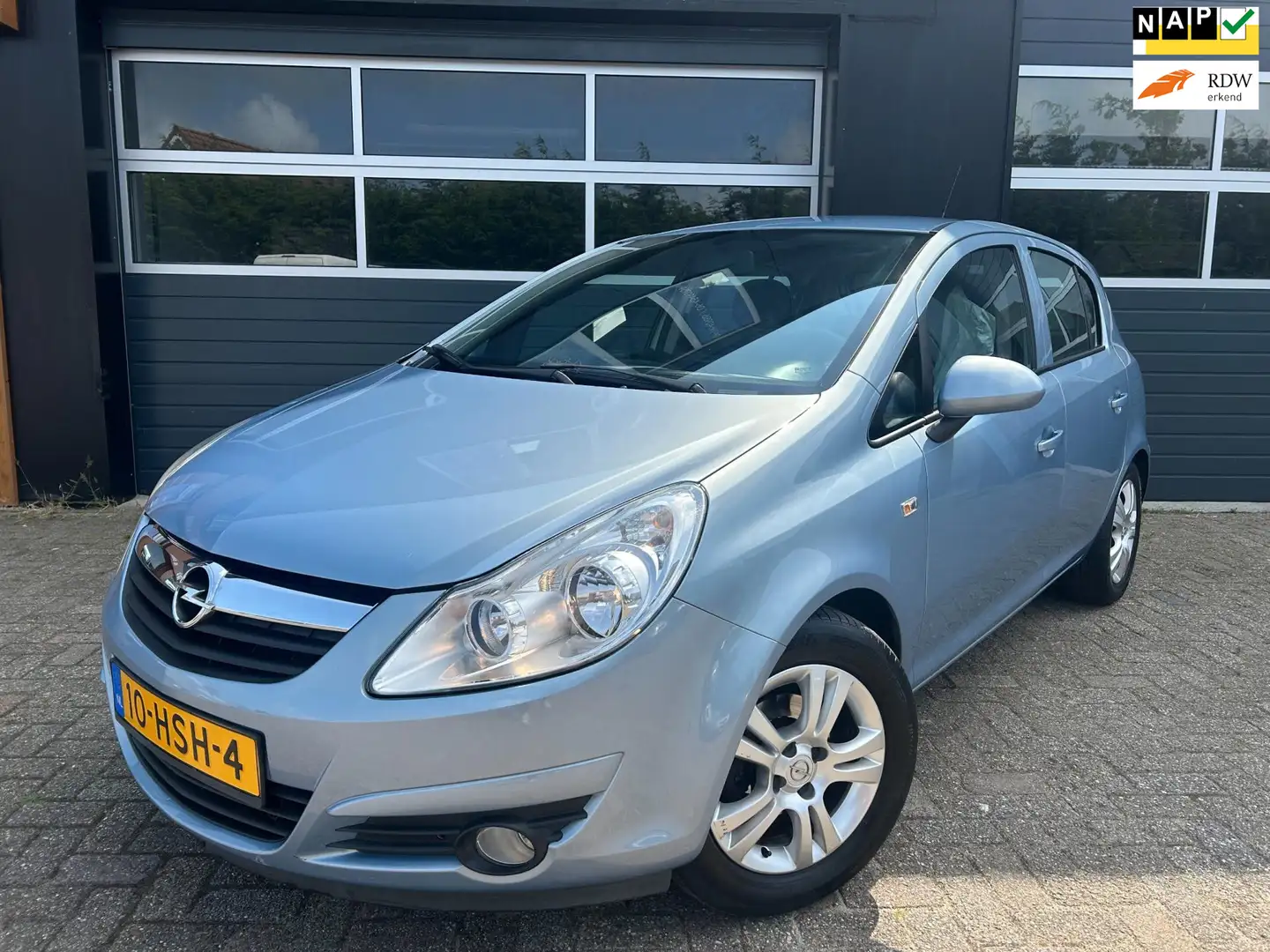 Opel Corsa 1.4-16V Enjoy|Airco|Cruise control| Blauw - 1