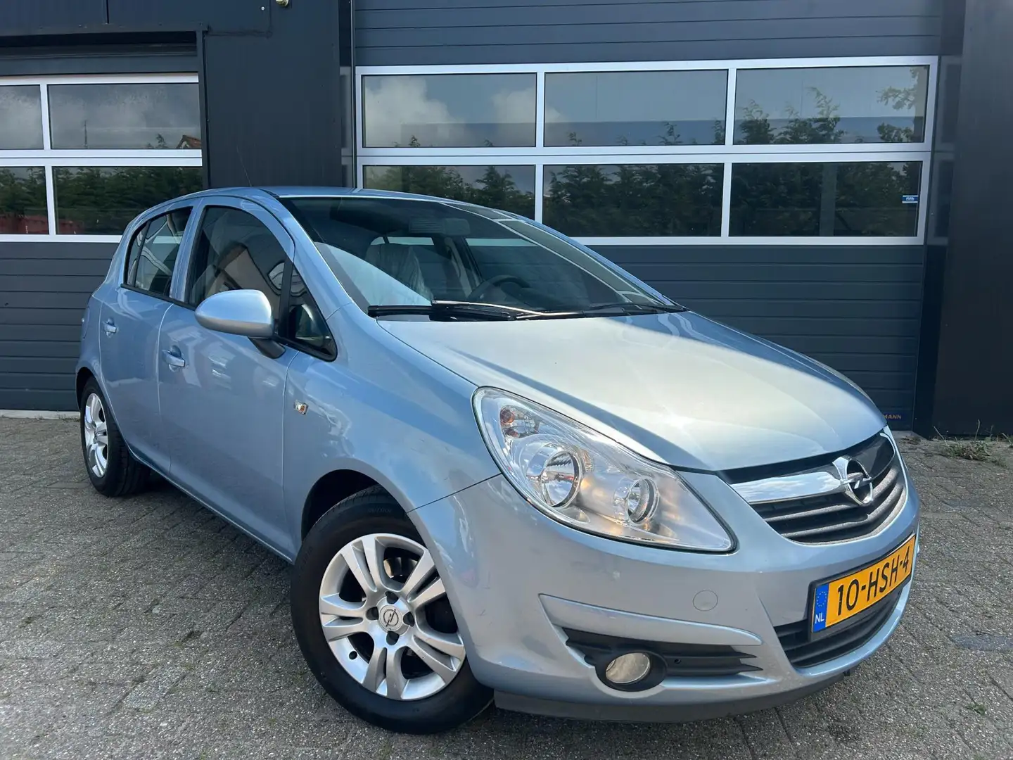 Opel Corsa 1.4-16V Enjoy|Airco|Cruise control| Blauw - 2