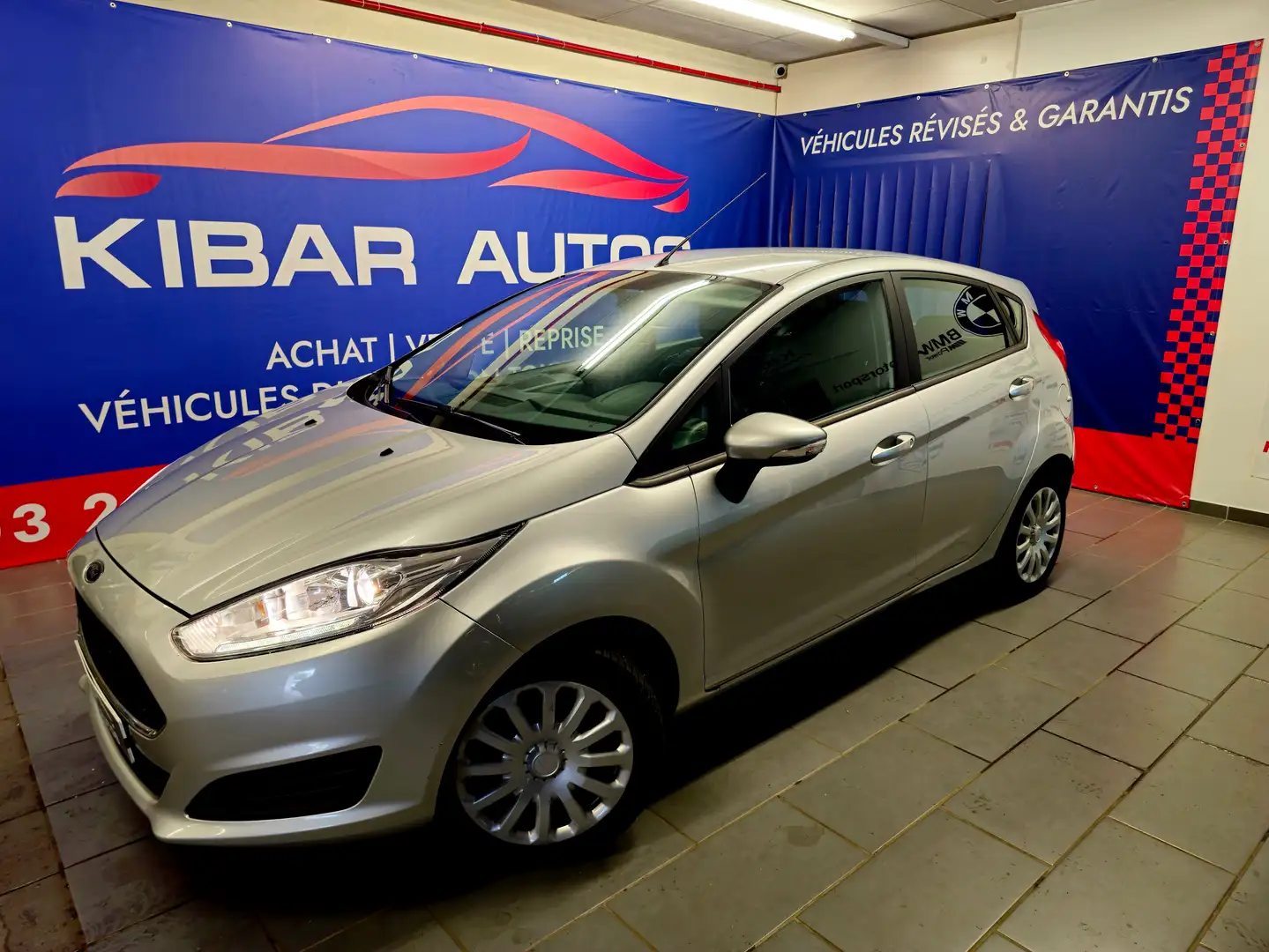 Ford Fiesta V 1.5 TDCI 75CV*CLIM*GPS*GARANTIE 12 MOIS*5P Silber - 2