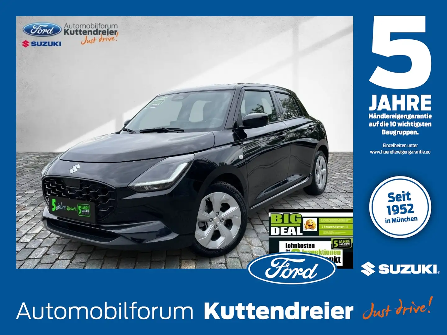 Suzuki Swift Comfort + Navi Kamera LED Klima ACC PDC Schwarz - 1