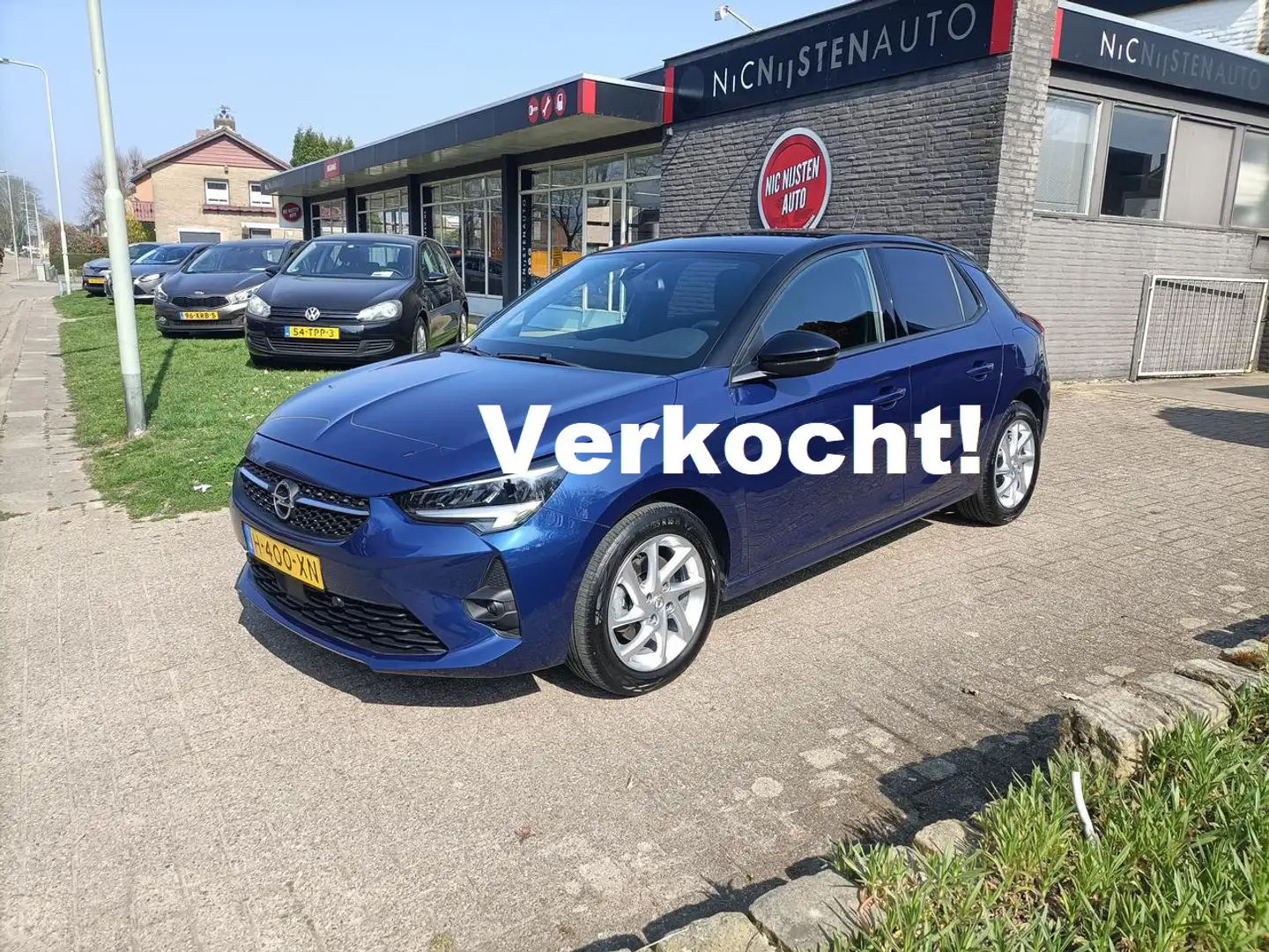 Opel Corsa 1.2 GS LINE, Navi, Cruise, Climate, 18000 km Blauw - 1