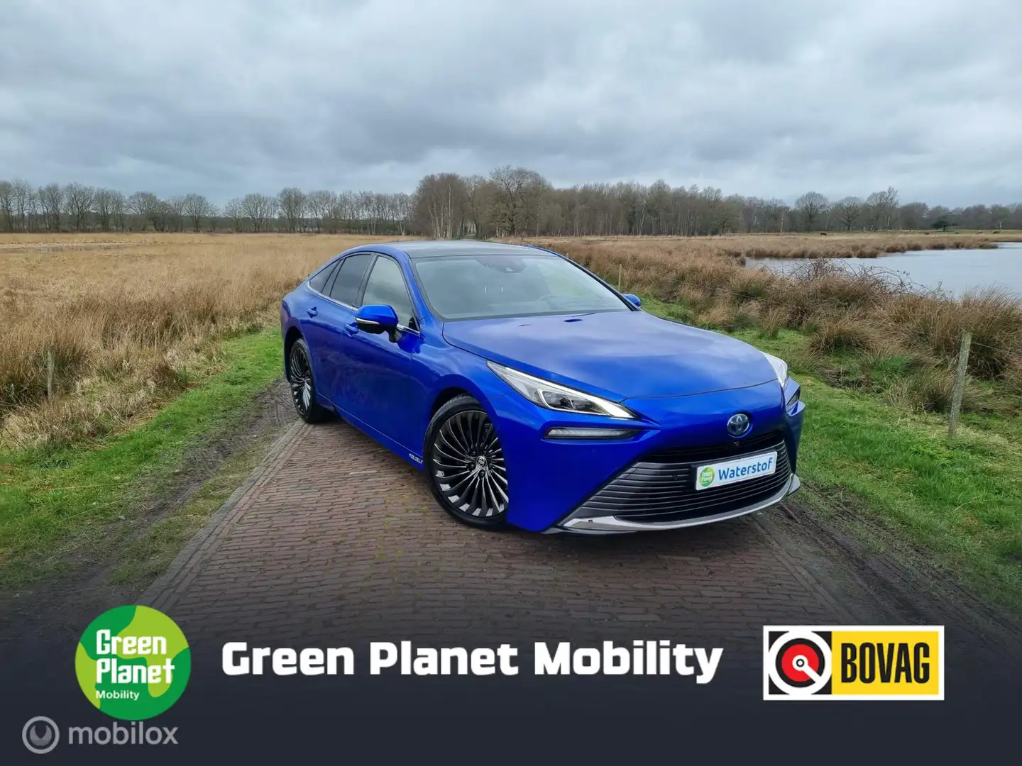 Toyota Mirai FCEV Prestige - €899/mnd INCLUSIEF WATERSTOF! Blauw - 1