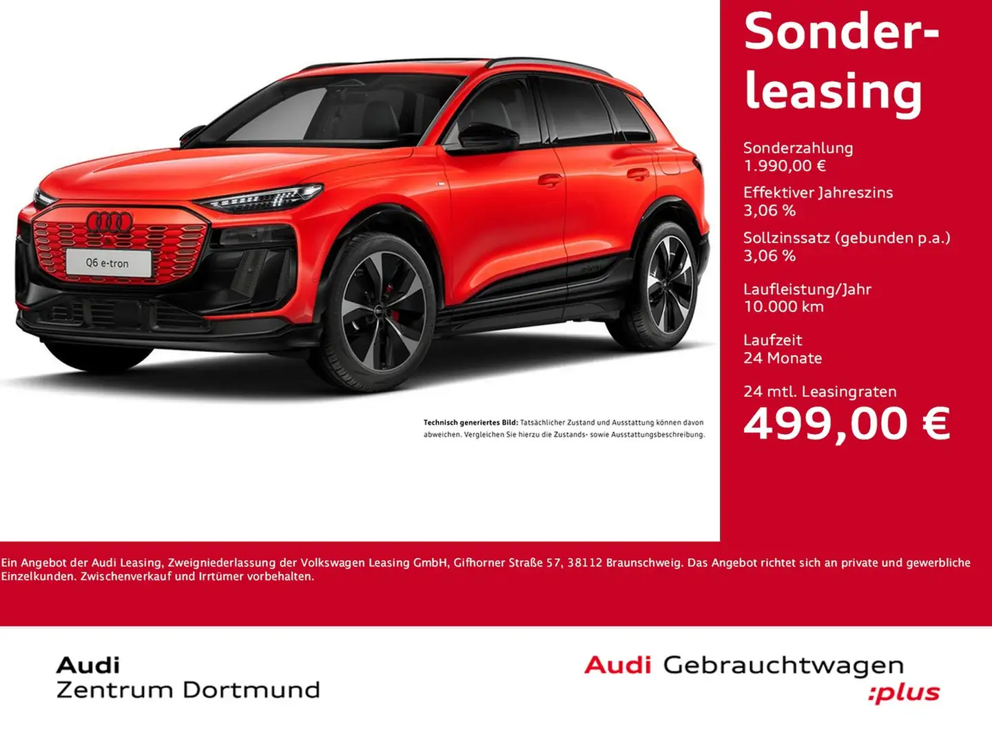 Audi Q6 e-tron quattro S LINE WÄRMEPUMPE PANO B&O AHK Rot - 1