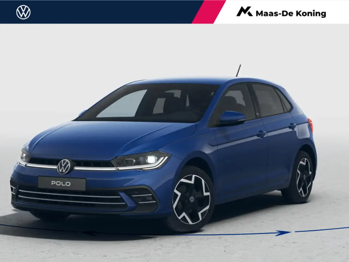 Volkswagen Polo 50 Edition 1.0 TSI 95 PK 7 versn. DSG · Achteruitr Синій - 1