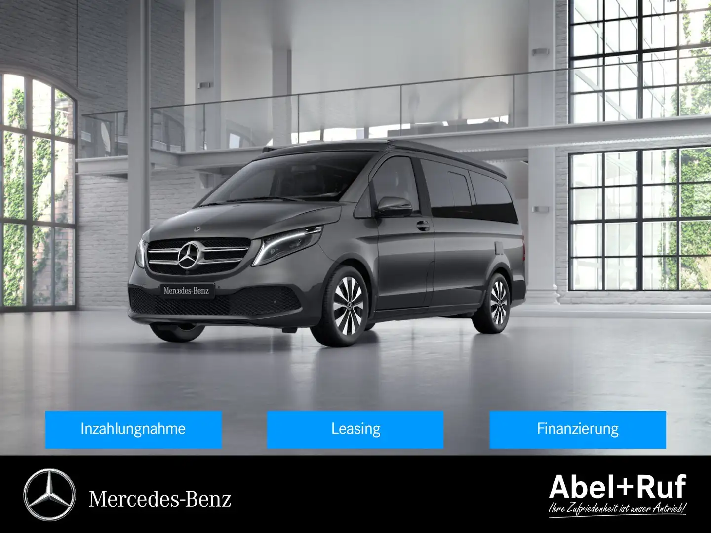 Mercedes-Benz Marco Polo 300 d 4M DISTRO+EASY-UP+TotW+AHK+360° Gris - 1