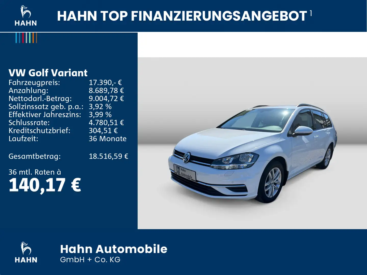 Volkswagen Golf Variant VII 2.0 TDI DSG Comfortline Standhz Weiß - 2