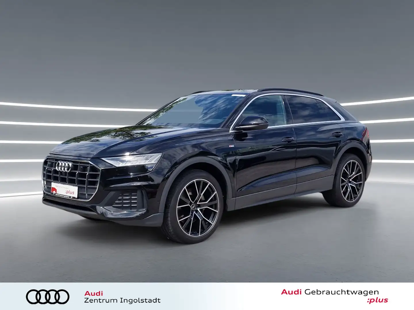 Audi Q8 50 TDI qu S line MATRIX PANO STHZG Luft 22" Schwarz - 1