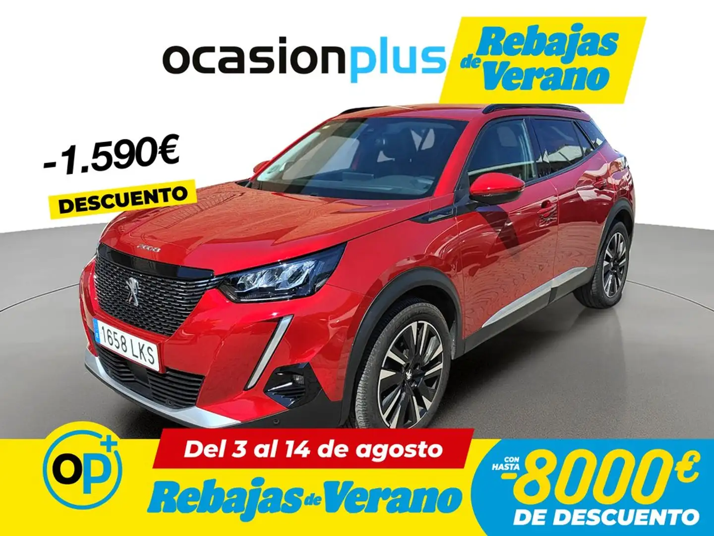 Peugeot 2008 1.2 PureTech S&S Allure EAT8 130 Rojo - 1