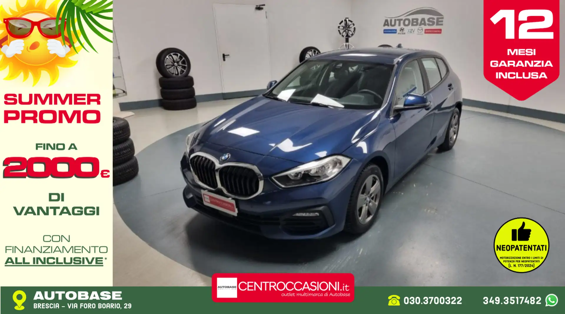 BMW 116 116d Advantage Blu/Azzurro - 1