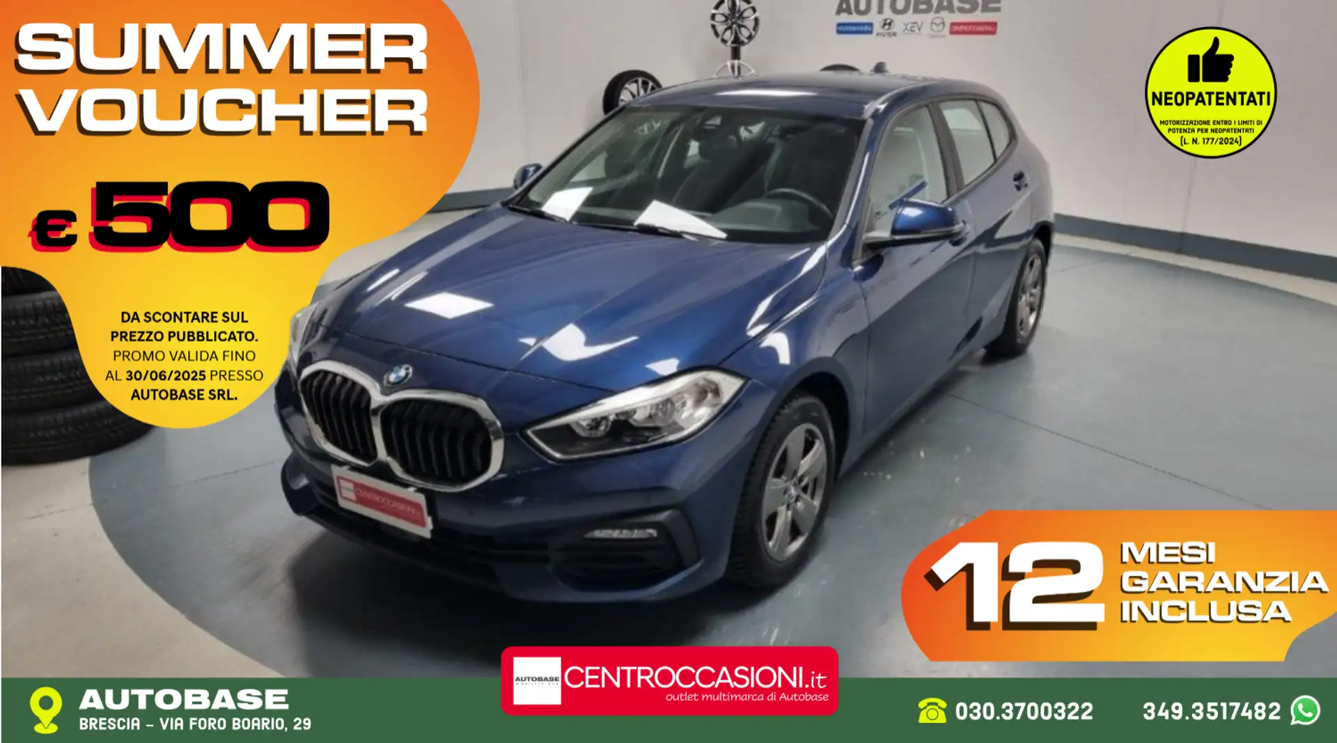 BMW 116 116d Advantage Blu/Azzurro - 1