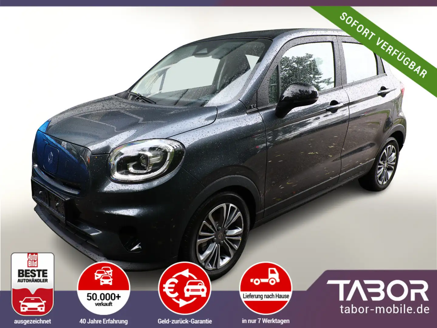 Leapmotor T03 37,3 kWh Pano Nav Kam ACC PDC 15Z BSD 3J.Gar Grijs - 1