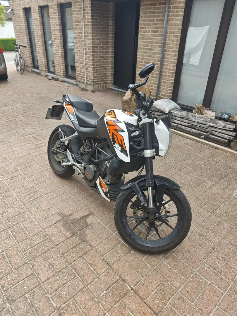 KTM 125 Duke 2014 Blanc - 1