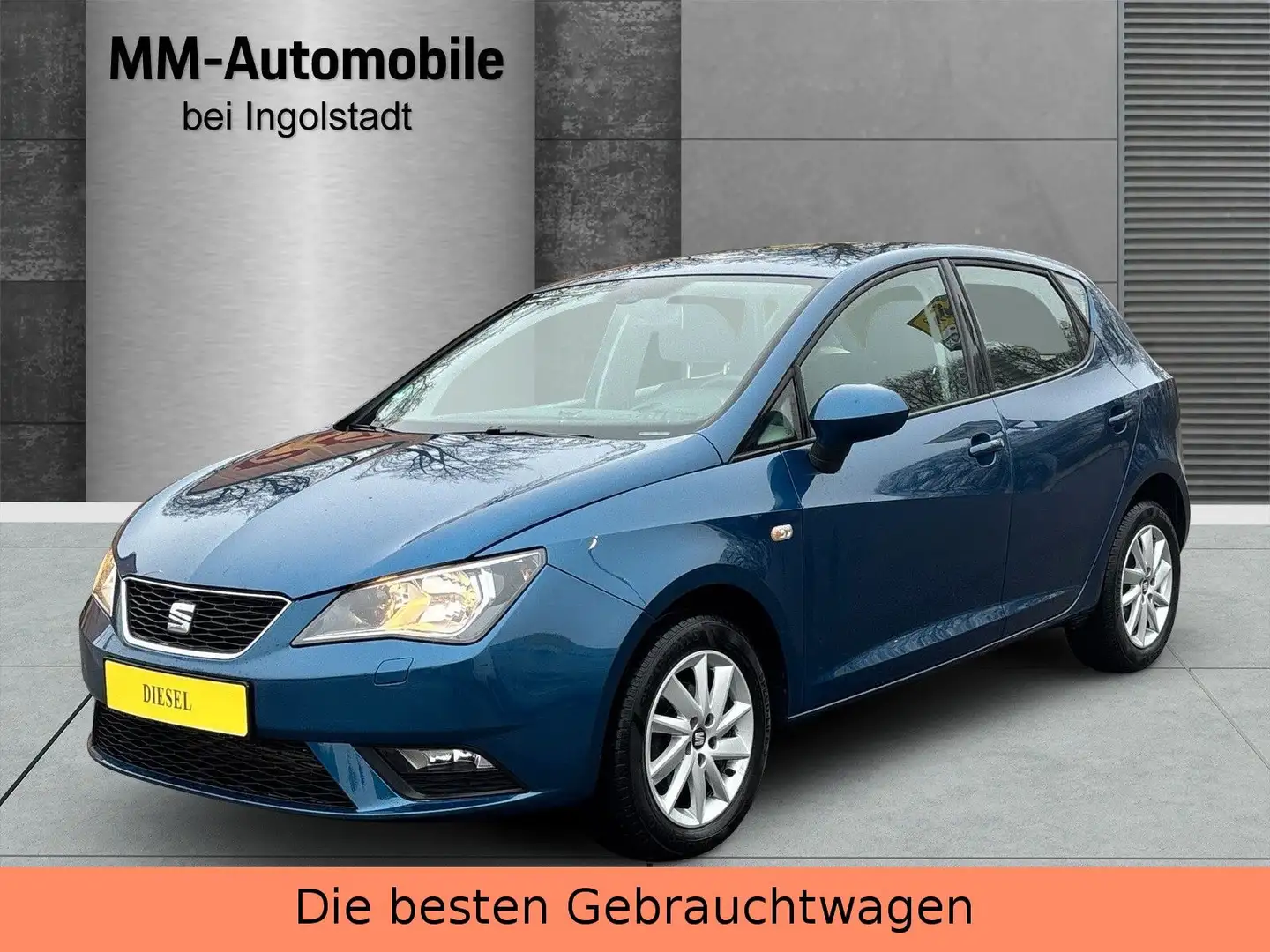 SEAT Ibiza Lim. Sun-TÜV06/2026-EURO5-ZH-ALU-KLIMA Blau - 1