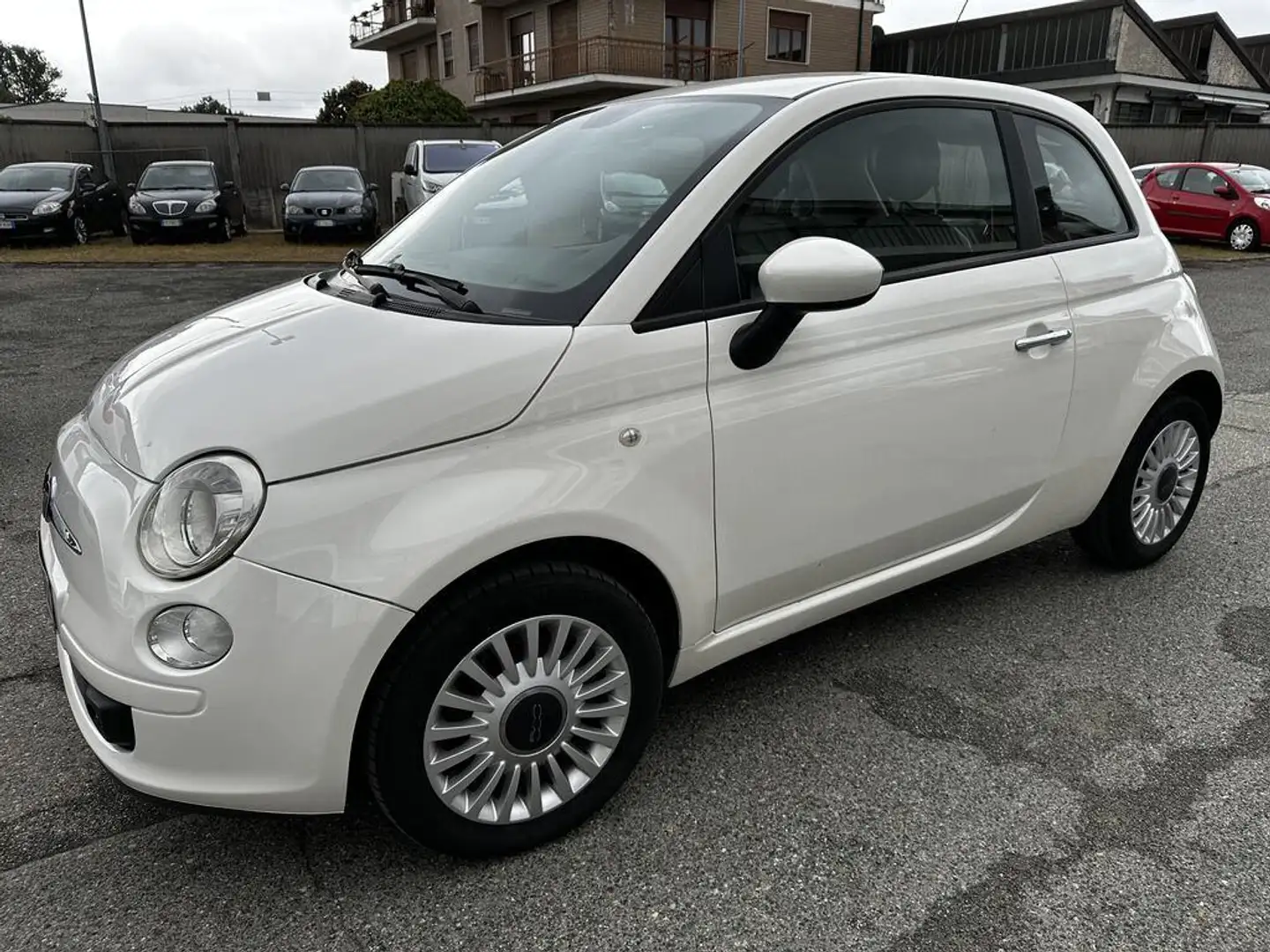Fiat 500 1.3 mjt 16v Lounge 95cv Weiß - 1