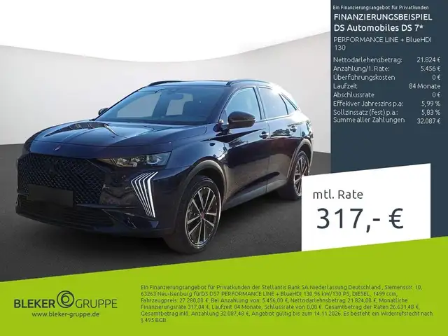 DS Automobiles DS 7 PERFORMANCE LINE + BlueHDI 130