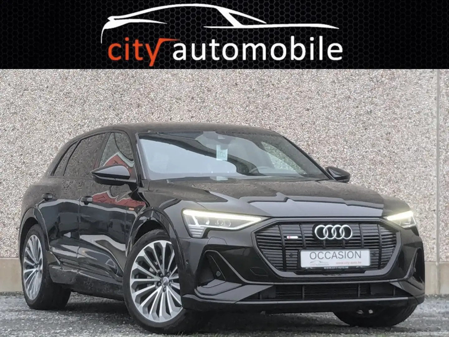 Audi e-tron 71 kWh 50 Quattro S line - autonomie 320 kms Noir - 1
