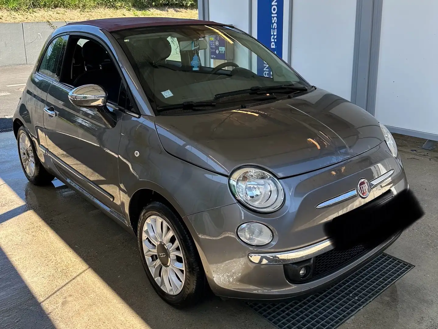 Fiat 500C 500C 1.2 8V 69 ch Pop Gris - 1