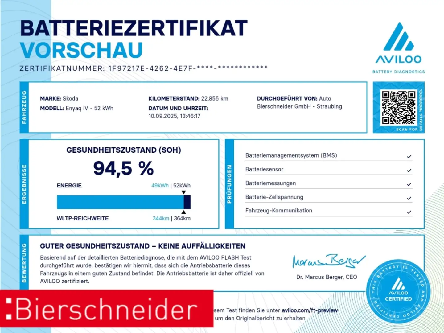 Skoda Enyaq 50 Studio LED KLIMAAUT Blu/Azzurro - 2