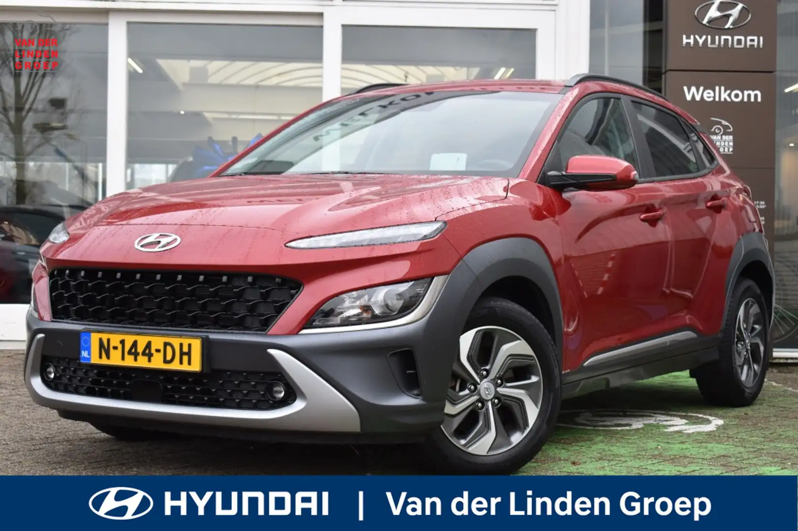 Hyundai KONA 1.6 GDI HEV Fashion Navi/Cam/Pdc/Keyless/Hud/Krell Rouge - 1