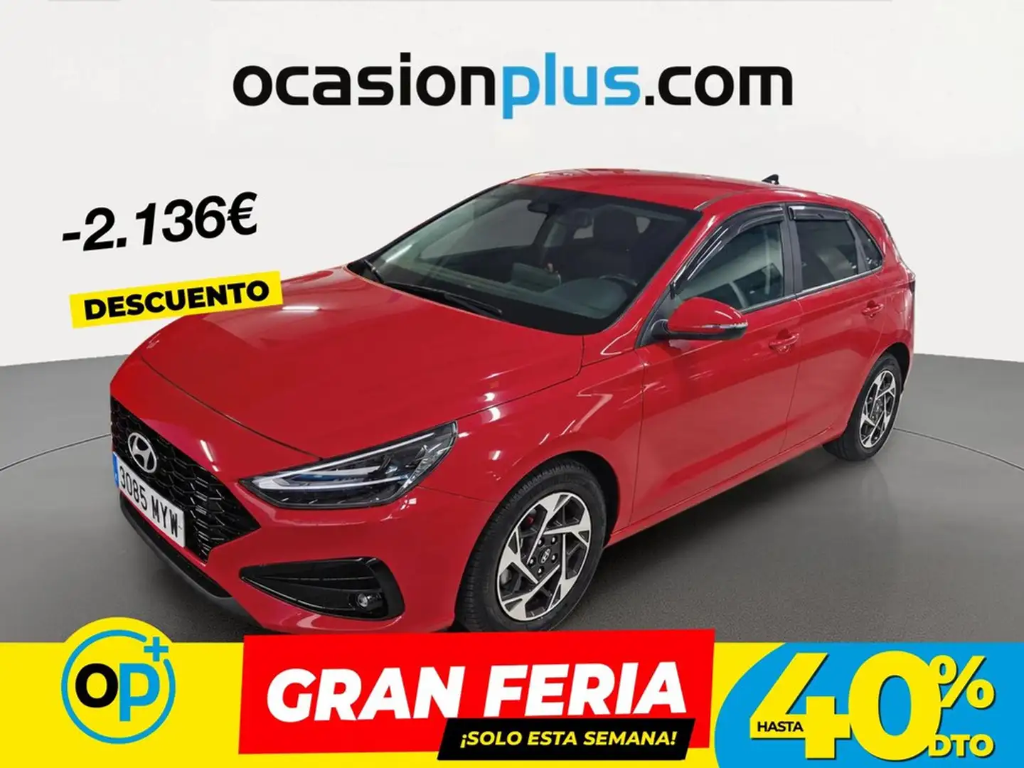 Hyundai i30 1.0 TGDI Klass 48V 100 Rojo - 1