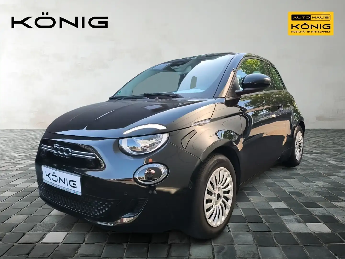 Fiat 500e BASE Klima*CarPlay*PDC*Cam*Shz Schwarz - 1