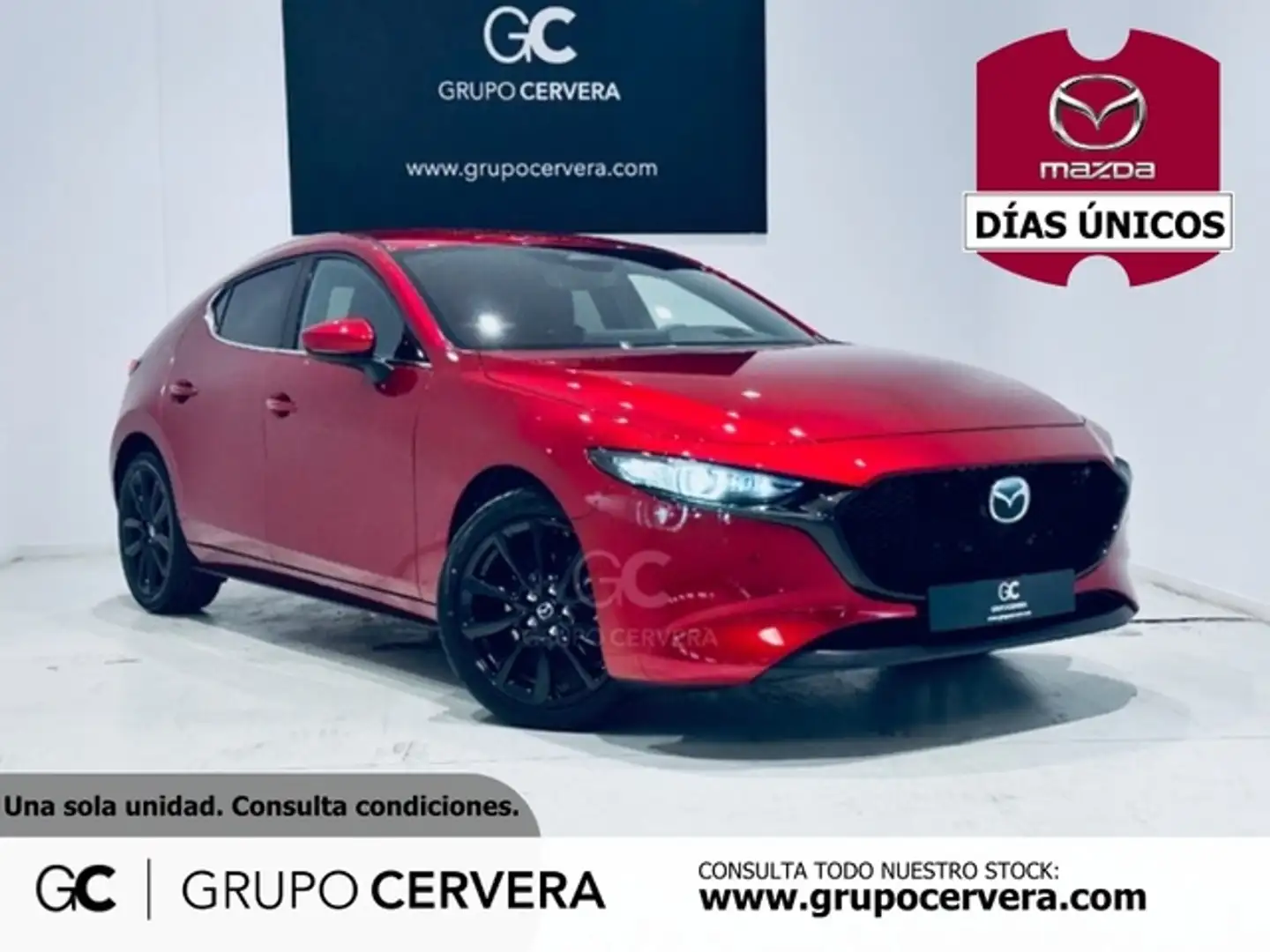 Mazda 3 2.0 e-Skyactiv-X Exclusive-line Plus 137kW Rojo - 1