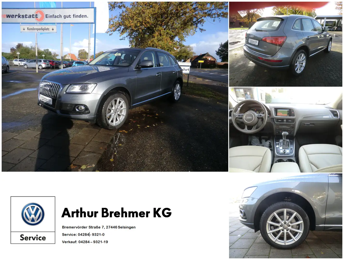 Audi Q5 2.0 TDI clean diesel quattro basis AHK XENON PLUS Grau - 1