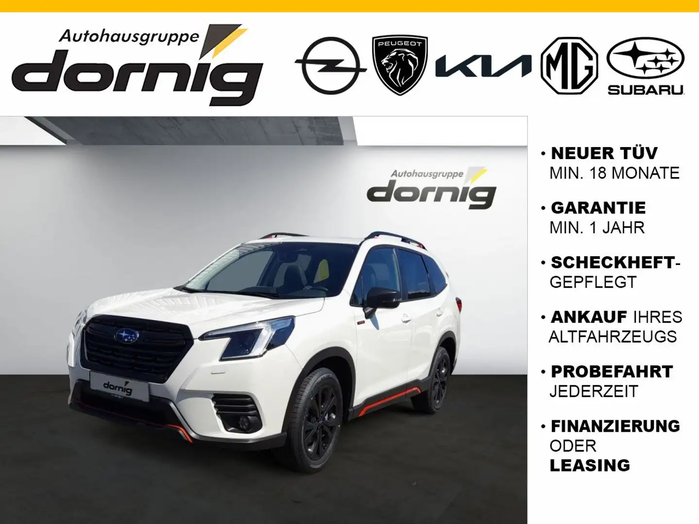 Subaru Forester Excl.Cross, AHK Weiß - 1