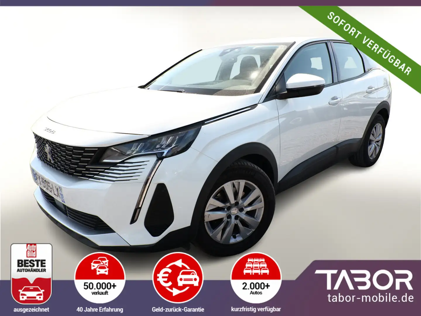 Peugeot 3008 1.5 BlueHDi 130 Active Pack Kam PDC Temp Weiß - 1