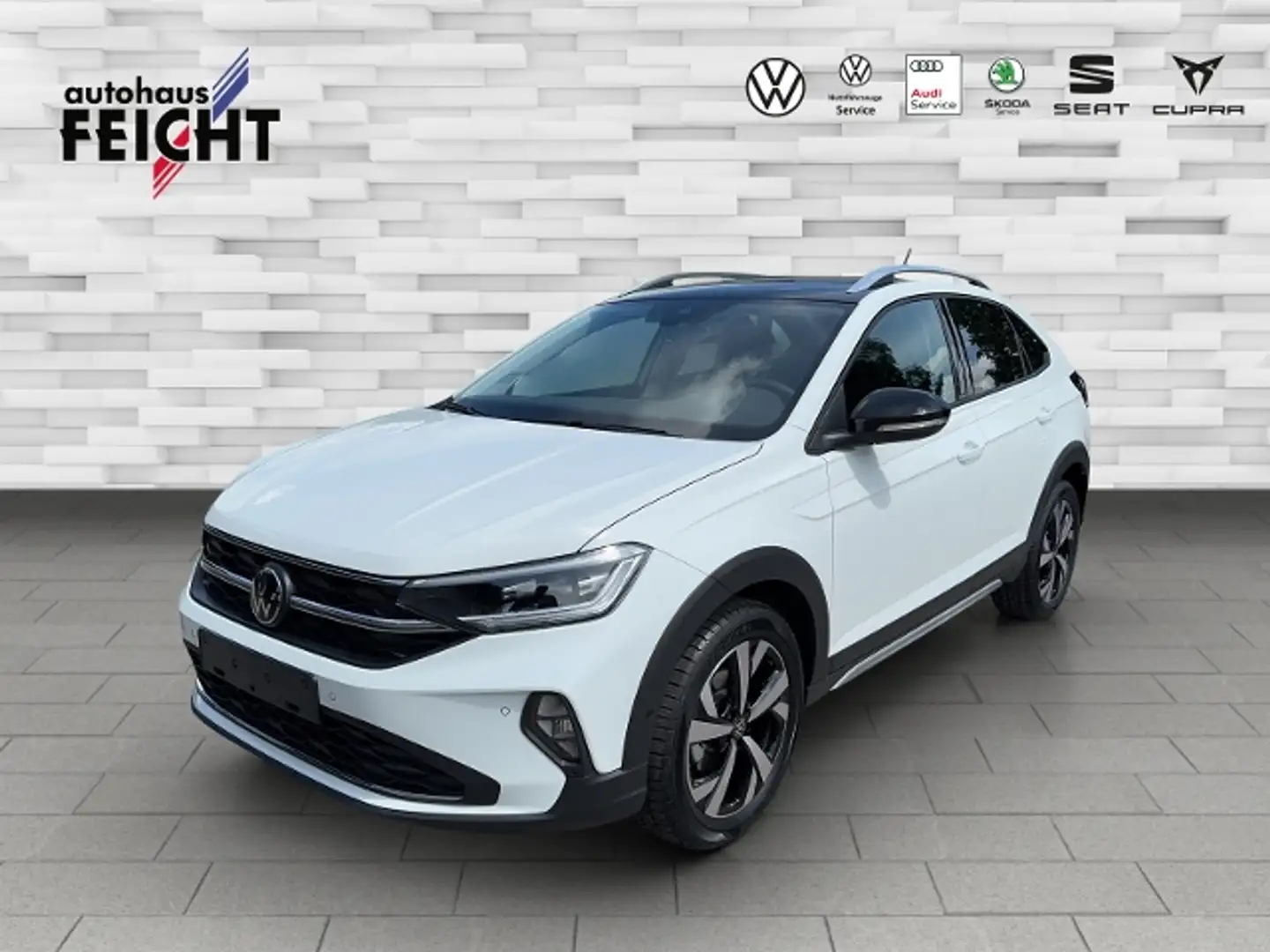 Volkswagen Taigo 1.0 TSI Style+LED+NAVI+PARKLENK+APP-CONN. Blanc - 1