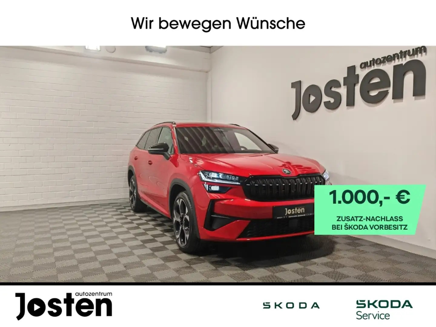 Skoda Kodiaq RS 2.0TSI 4x4 DCC+ FahrAss+ Infotain+ Winter Pano Roşu - 1