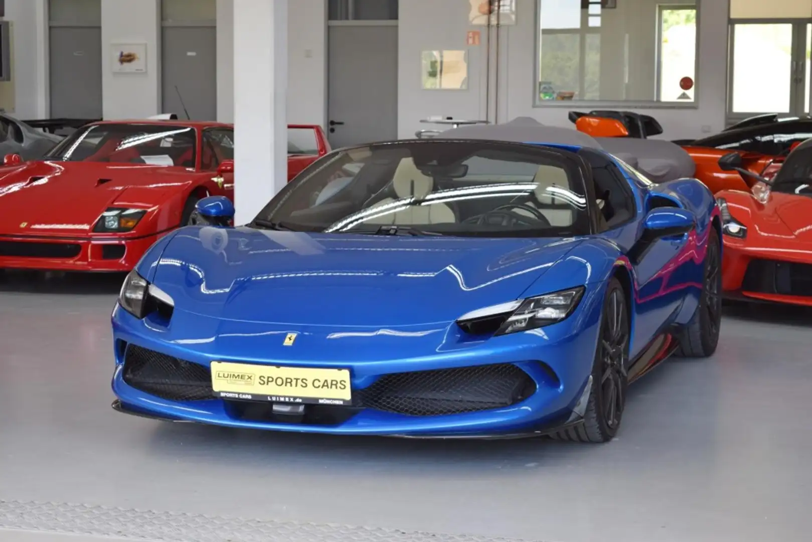 Ferrari 296 Full CARBON * ACC * AppleCarPlay * JBL Bleu - 1