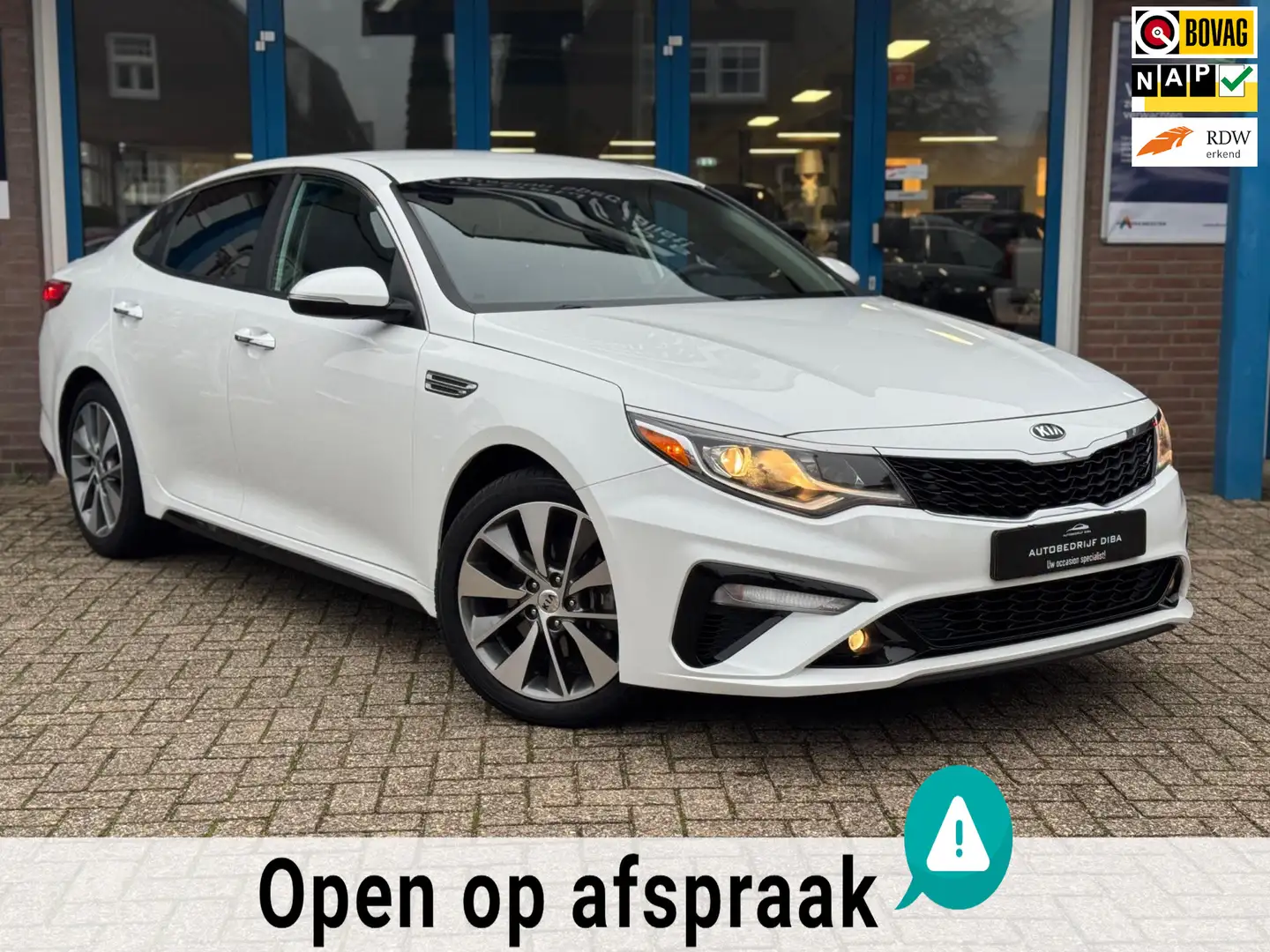 Kia Optima S 2.4 AUT 2019 LEDER CLIMA LM APK NAP Uniek! Wit - 1