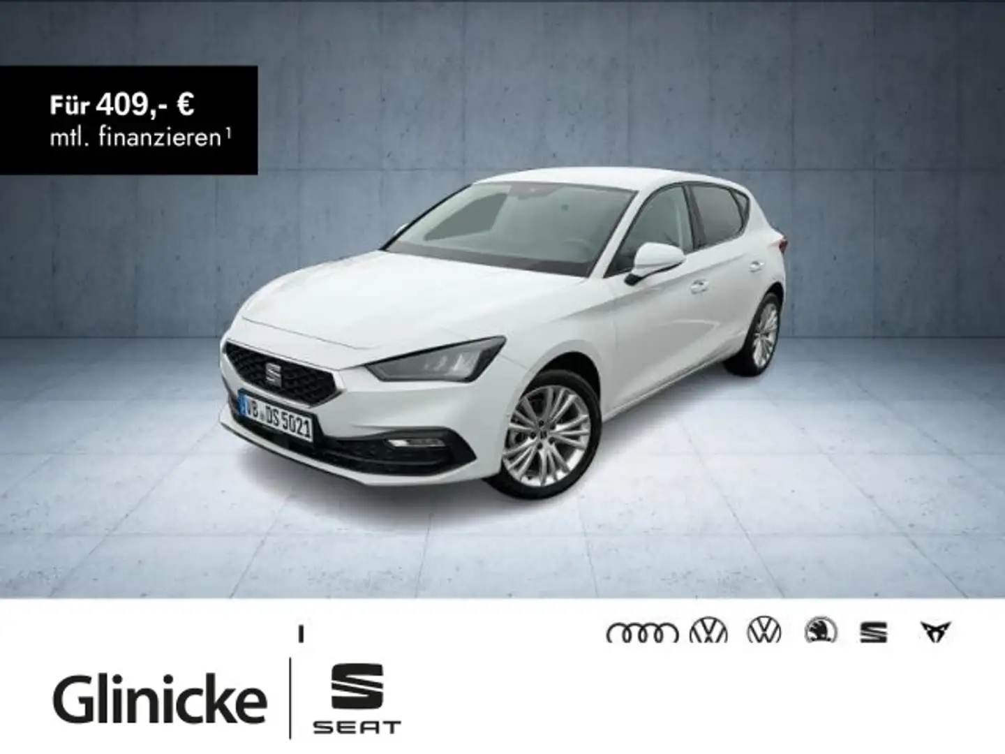 SEAT Leon Style Edition 1.5 eTSI Nav/ACC/Kam/Assist/L Weiß - 1