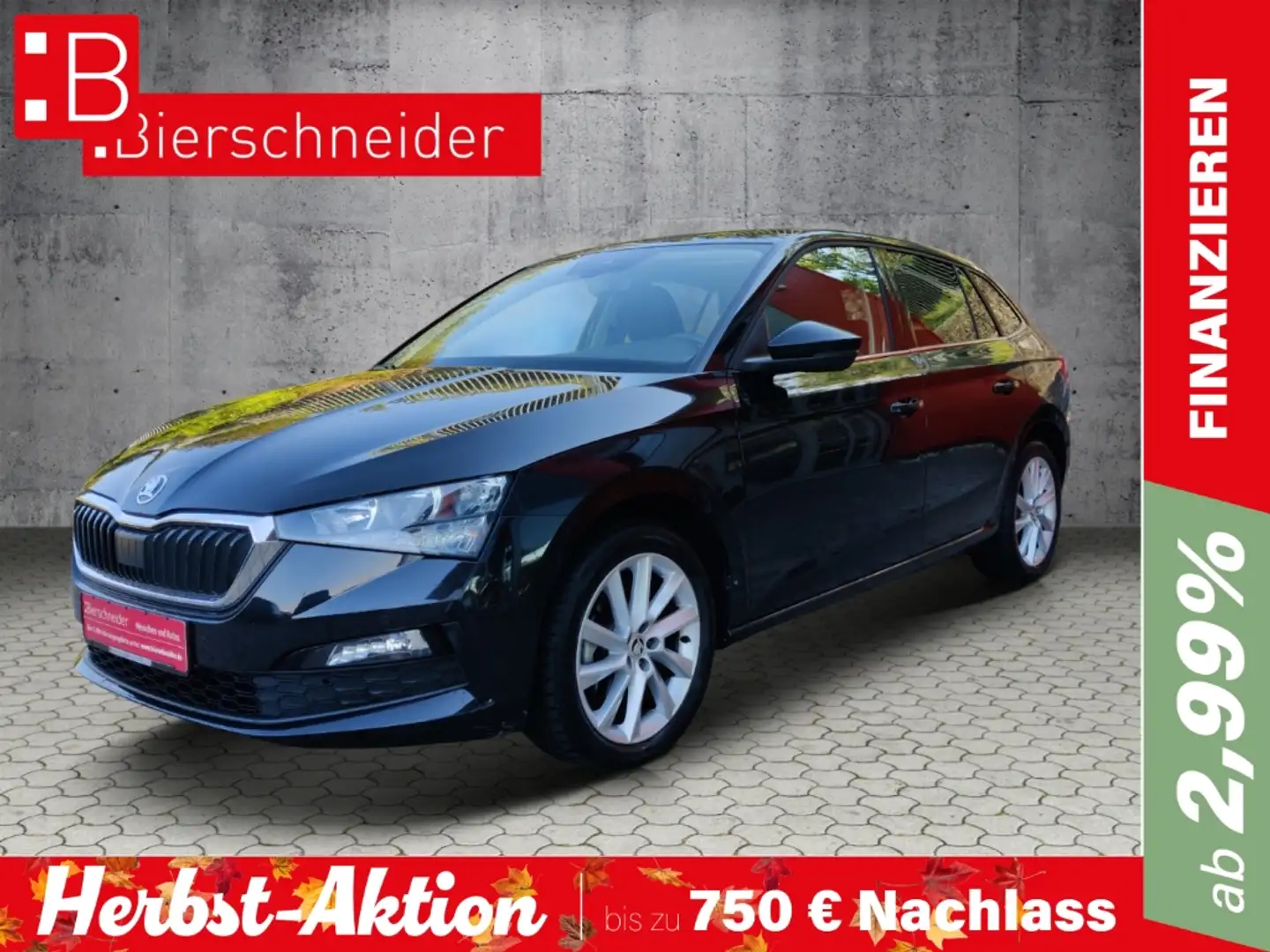 Skoda Scala 1.5 TSI DSG Style LED SMART LINK GRA PDC KLIMAAUT. Schwarz - 1