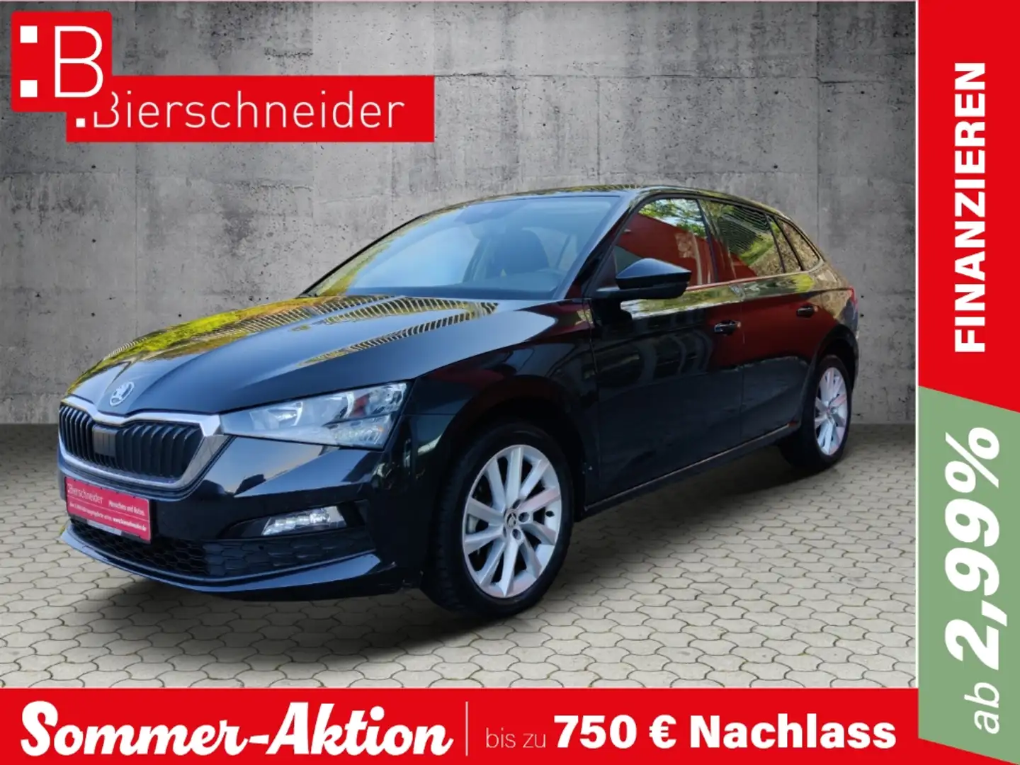 Skoda Scala 1.5 TSI DSG Style LED SMART LINK GRA PDC KLIMAAUT. Black - 1
