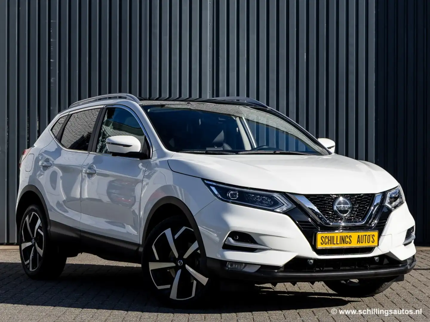 Nissan Qashqai 1.3 DIG-T TEKNA ,Panoramadak automaat Leer Apple-c Wit - 2