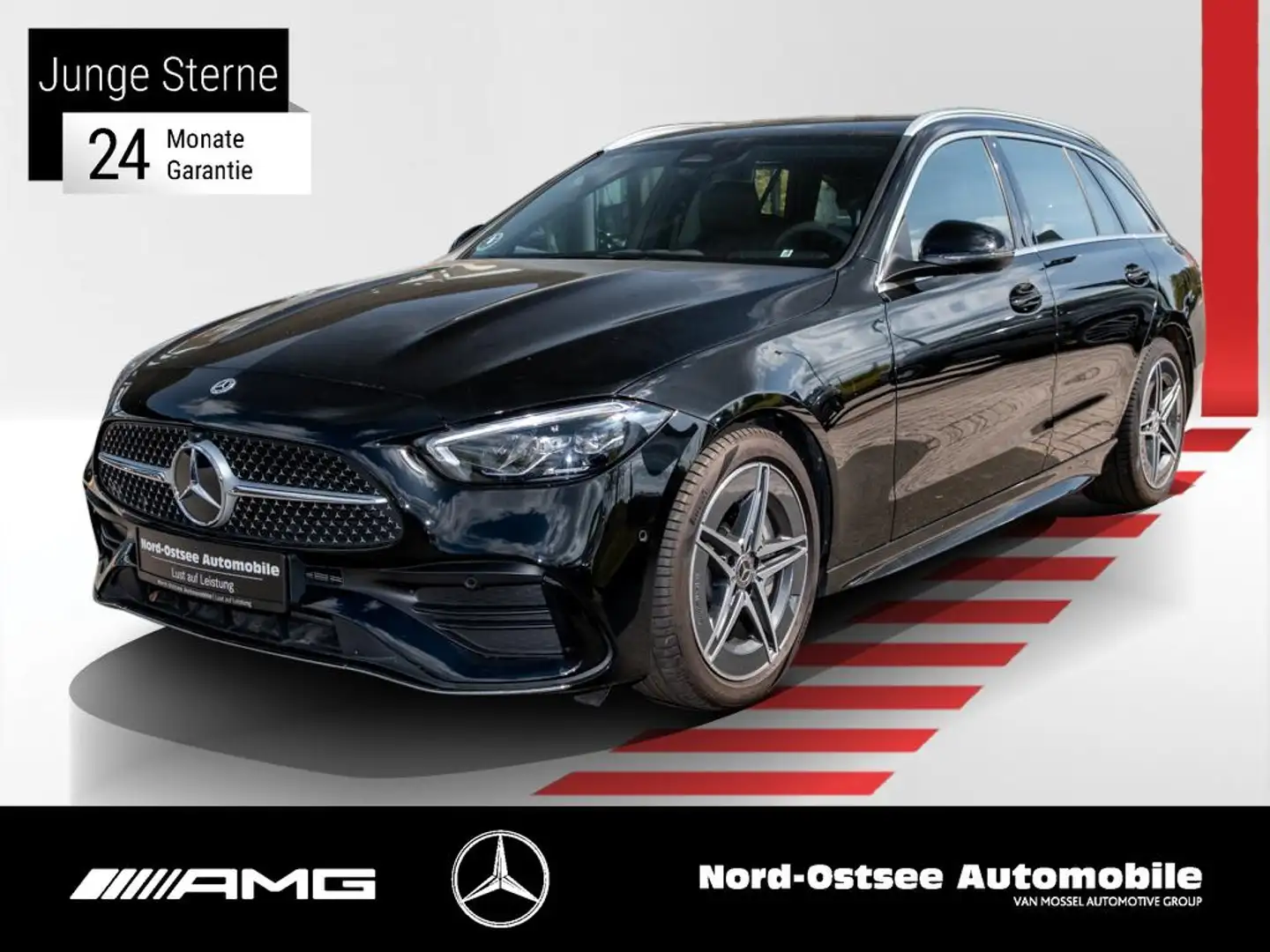Mercedes-Benz C 220 d T AMG ADV. AHK 9G LED 360° KAMERA NAVI Schwarz - 1