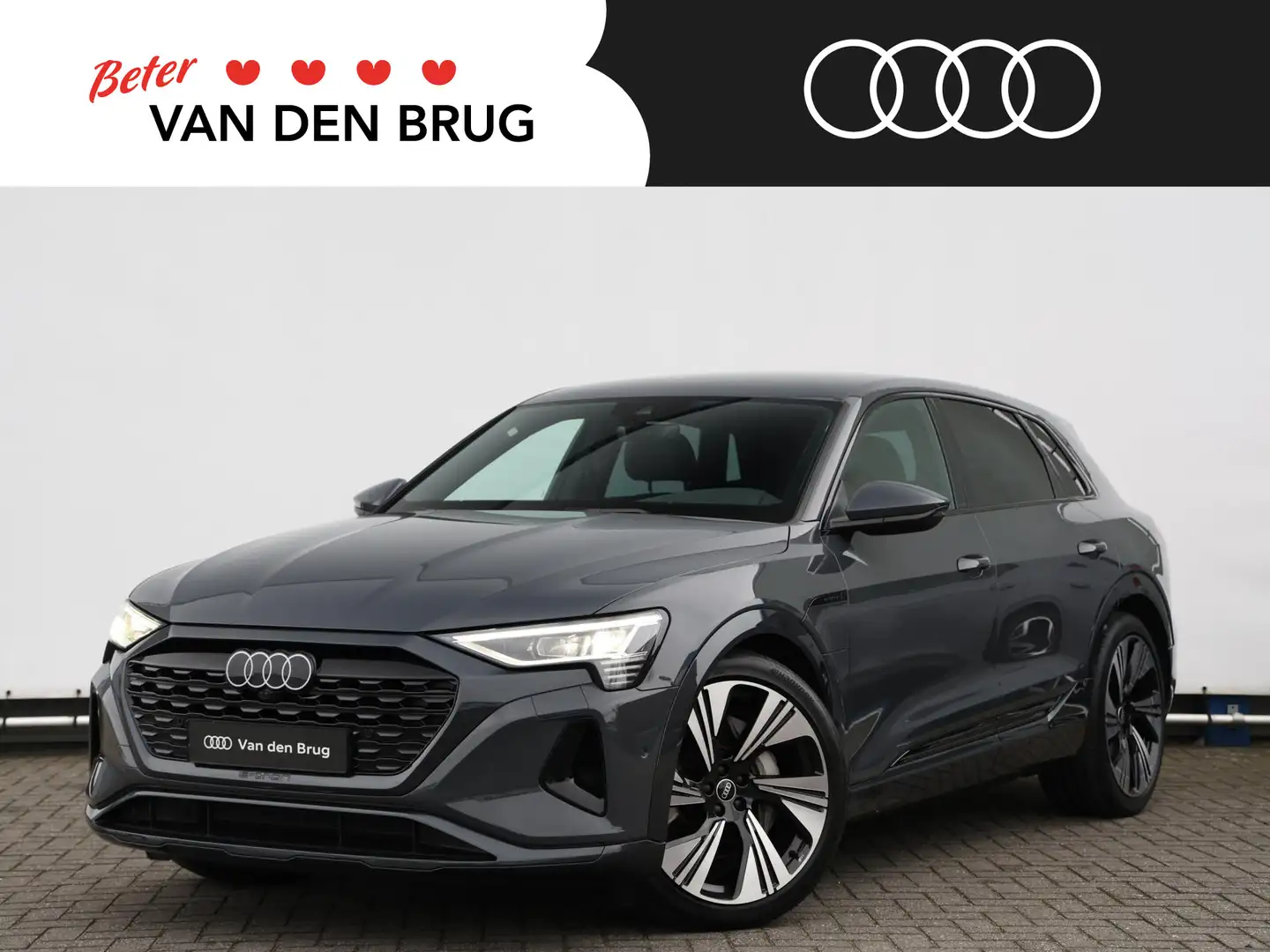 Audi Q8 e-tron 50 quattro 95 kWh 340pk | 22" Velgen | Leder | Sto Grau - 1