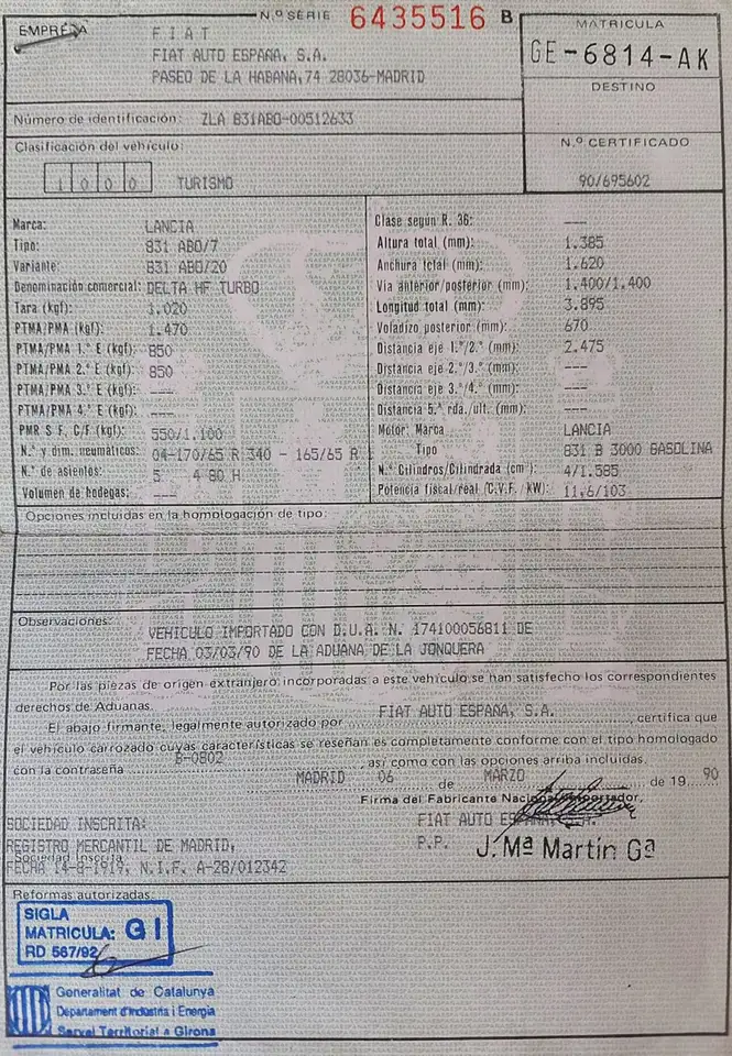 Lancia Delta 1600 HF Turbo i.e. HF, foto 9