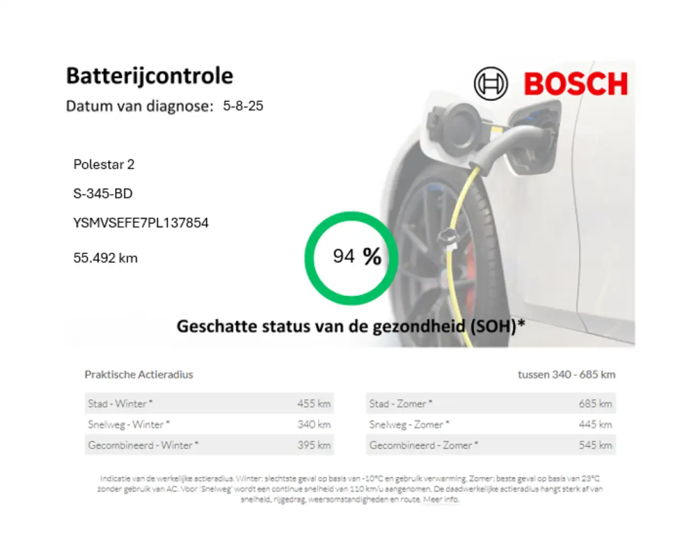 Polestar 2 Single Motor 69 kWh - Camera, Stoelverw. SOH 94% Gris - 2