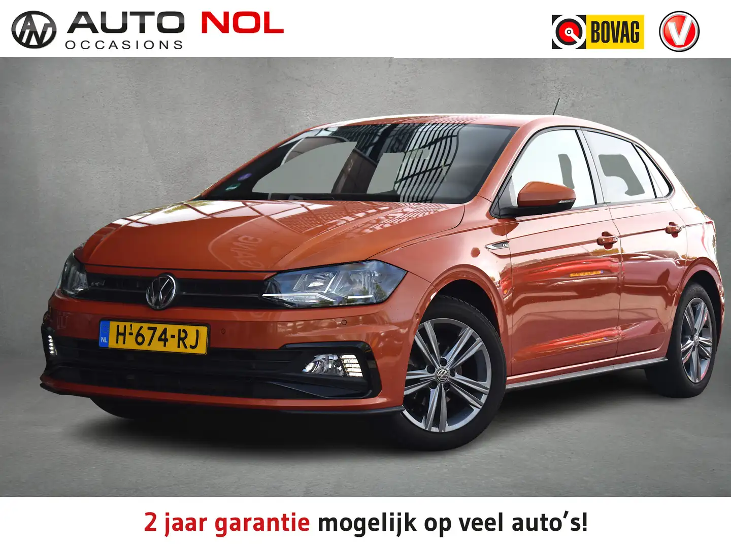 Volkswagen Polo 1.0 TSI Highline Business R | R-Line | CarPlay | H Oranje - 1