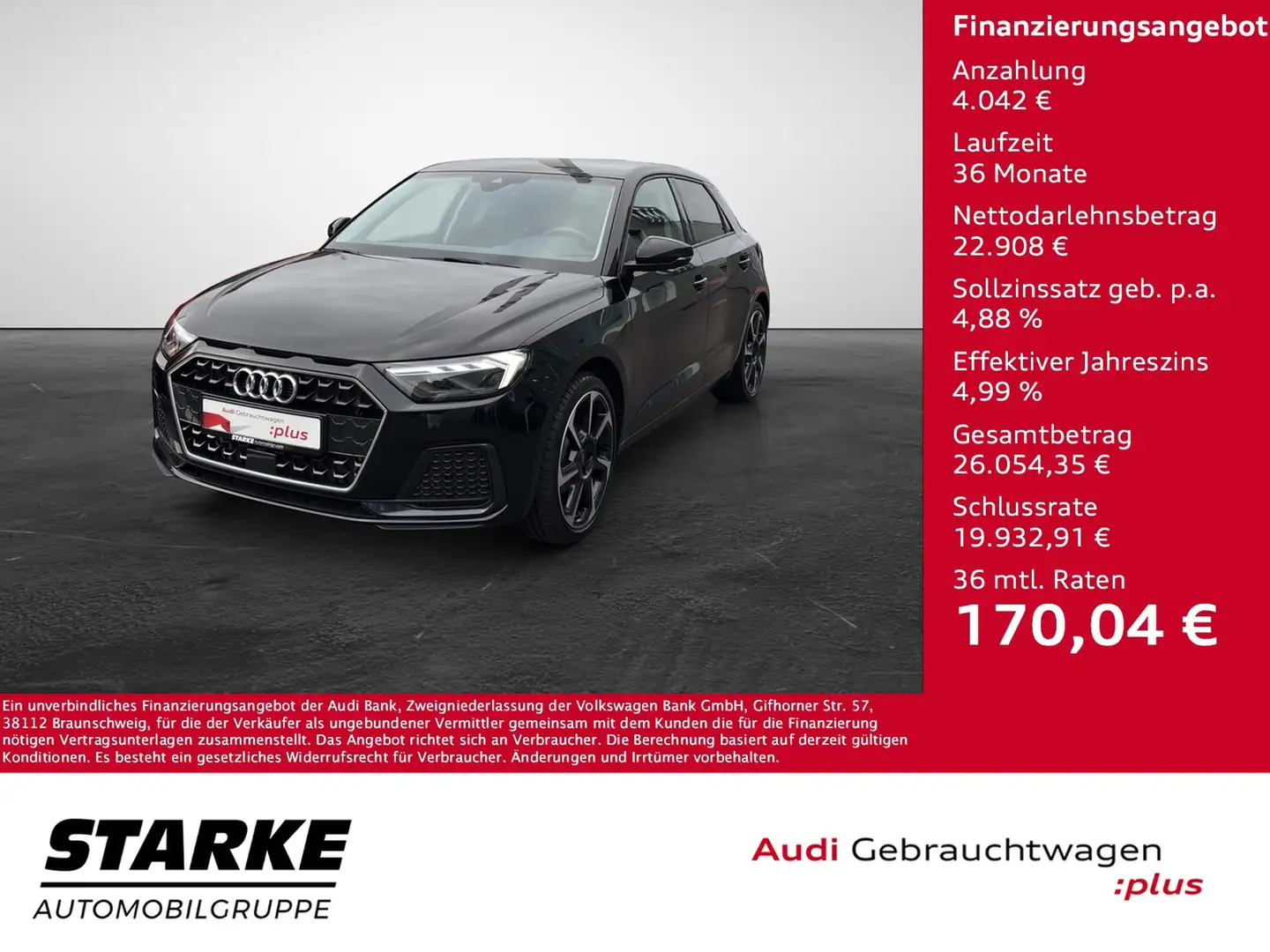 Audi A1 Sportback 35 TFSI S tronic advanced Noir - 1