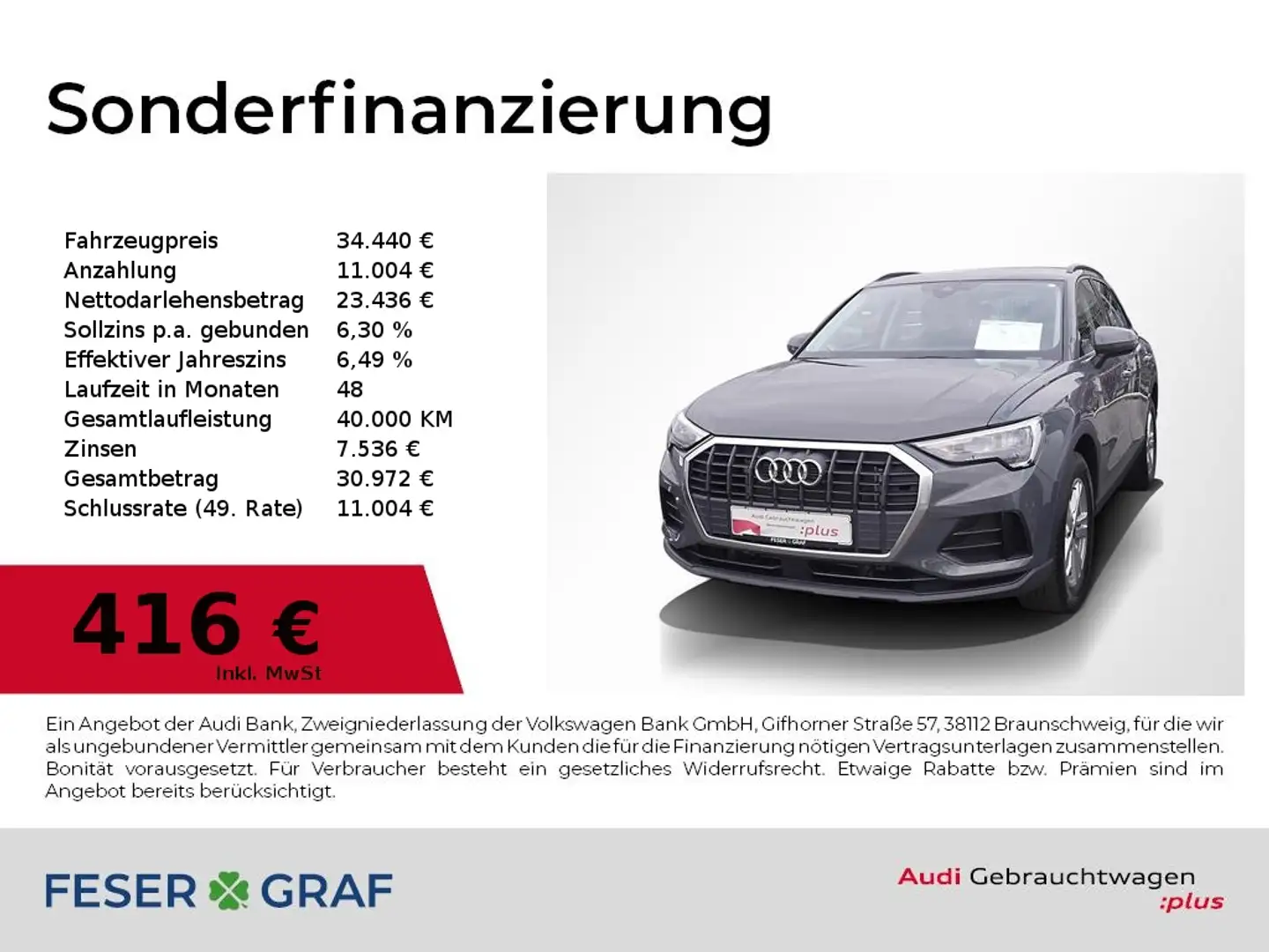 Audi Q3 35 TDI S tronic Navi,PDC,Sitzhzg Grau - 1