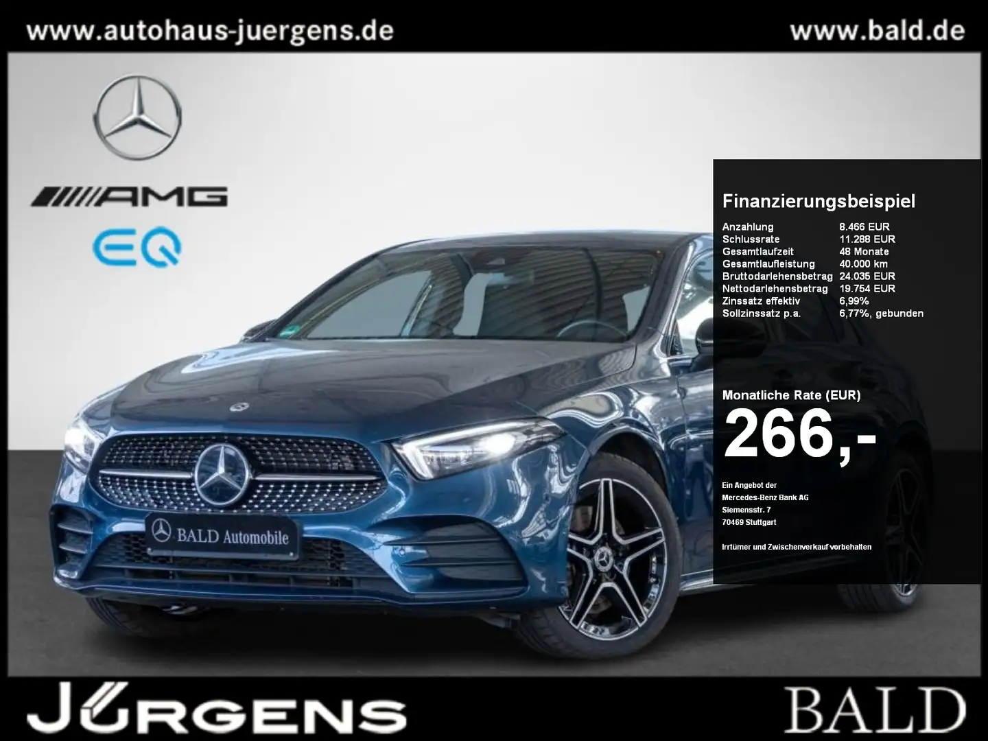 Mercedes-Benz A 250 e AMG/Wide/ILS/Cam/DAB/CarPlay/Night/18" Albastru - 1