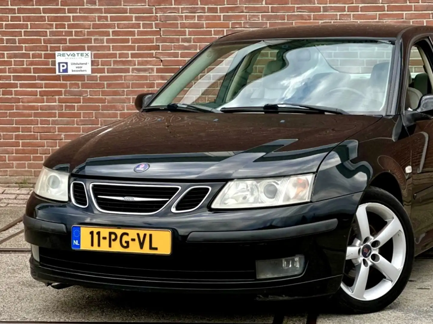 Saab 9-3 Sport Sedan 1.8 Optic |Leder |Airco |Nieuwe APK Czarny - 2