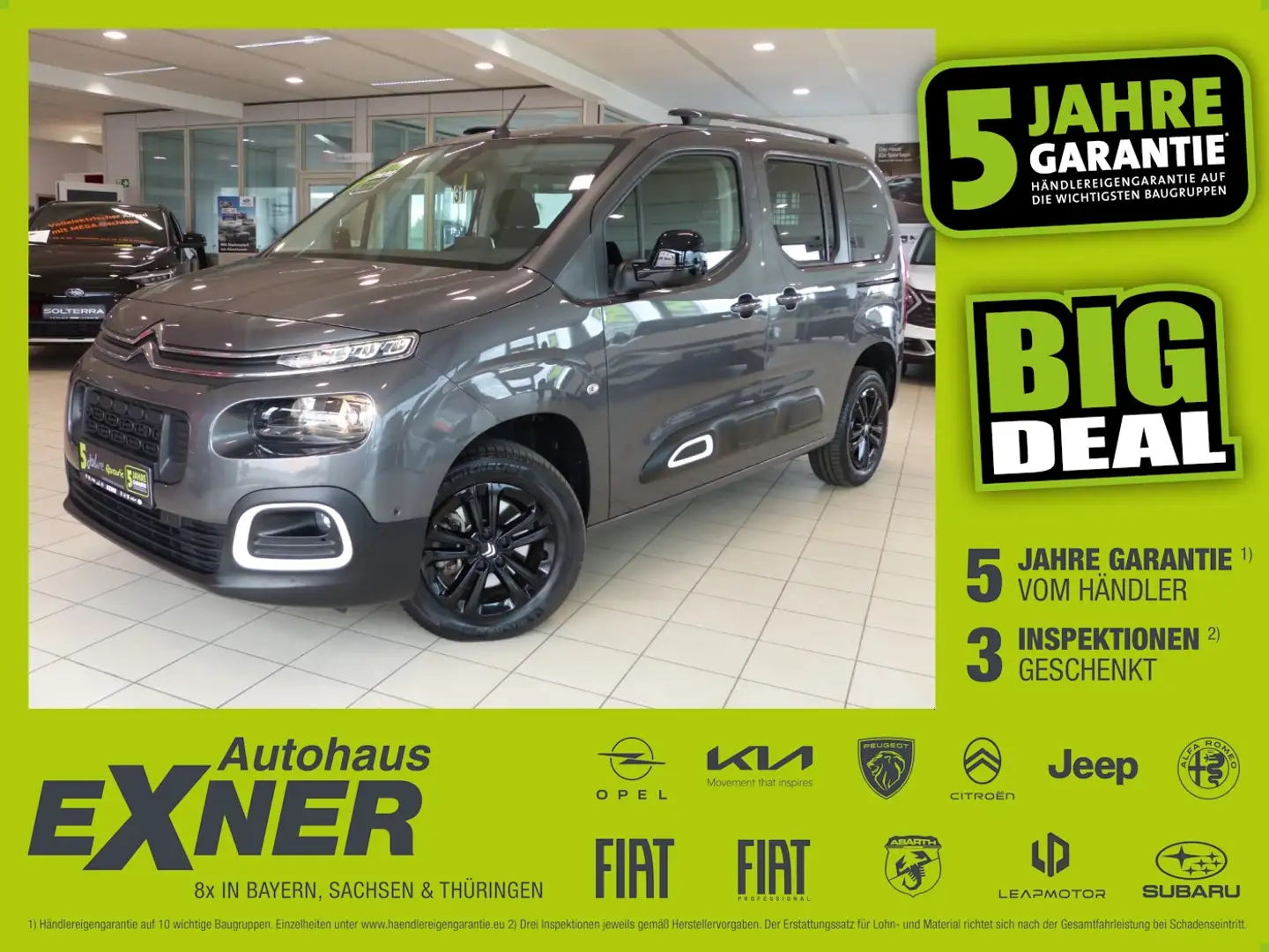 Citroen Berlingo 1.5 BlueHDi 130FAP SHINE MPV M CityPaket Gris - 1